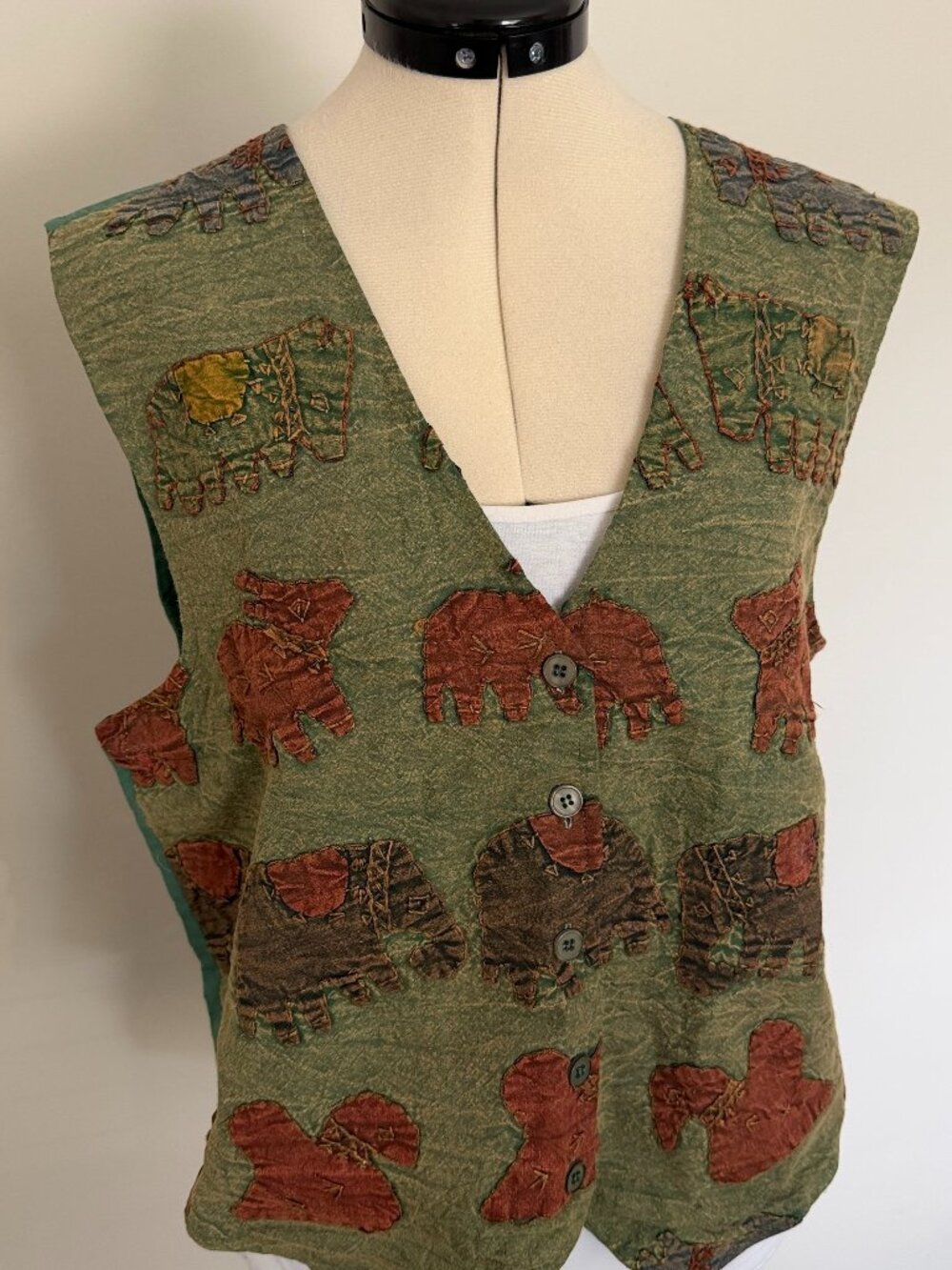 Silver Striam vest cotton  size M